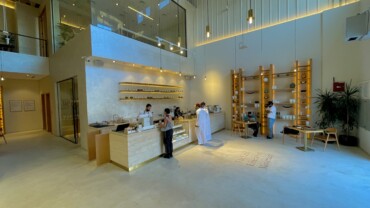 Pekoe Cafe - Microcement Flooring and Walls - Interior Reception Area