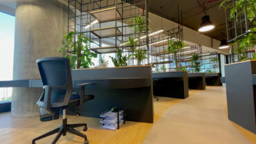 THA Office SPC Parquet Microcement Office Flooring